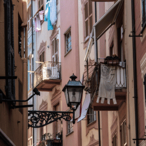 rapallo street, italy
